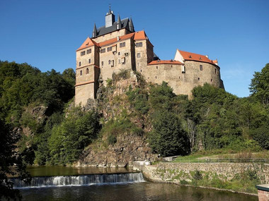 Burg Kriebstein über der Zschopau